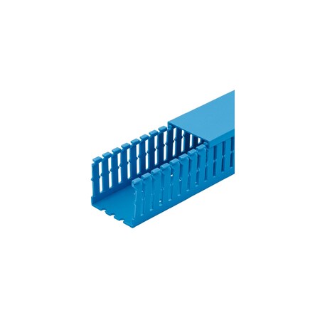 Panduit SLOTTED WIRING DUCT 6FT, 1.26" X 2.12", INTRINSIC BLUE, PVC ROHS PAN-F1X2IB6